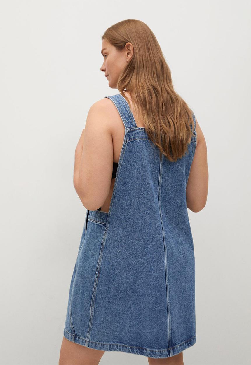 Violeta by Mango - Plus dress picchi - open blue