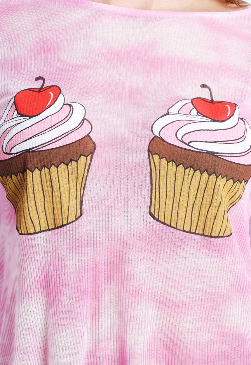 Wildfox - Watercolour Cupcake Tee