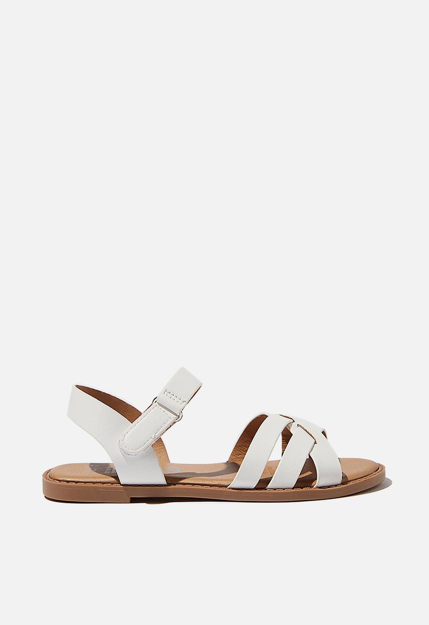 Cotton On - Fisherman triple cross sandal - white