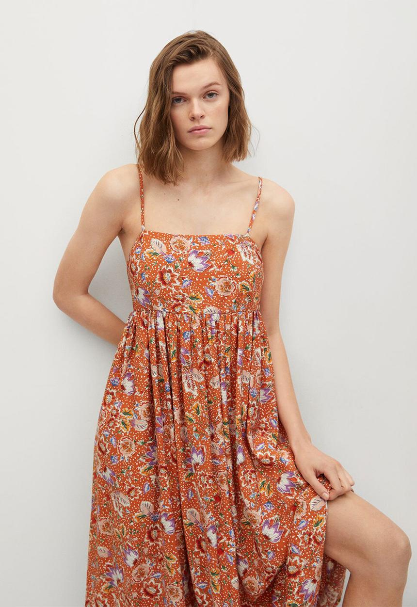 MANGO - Dress ceci - orange
