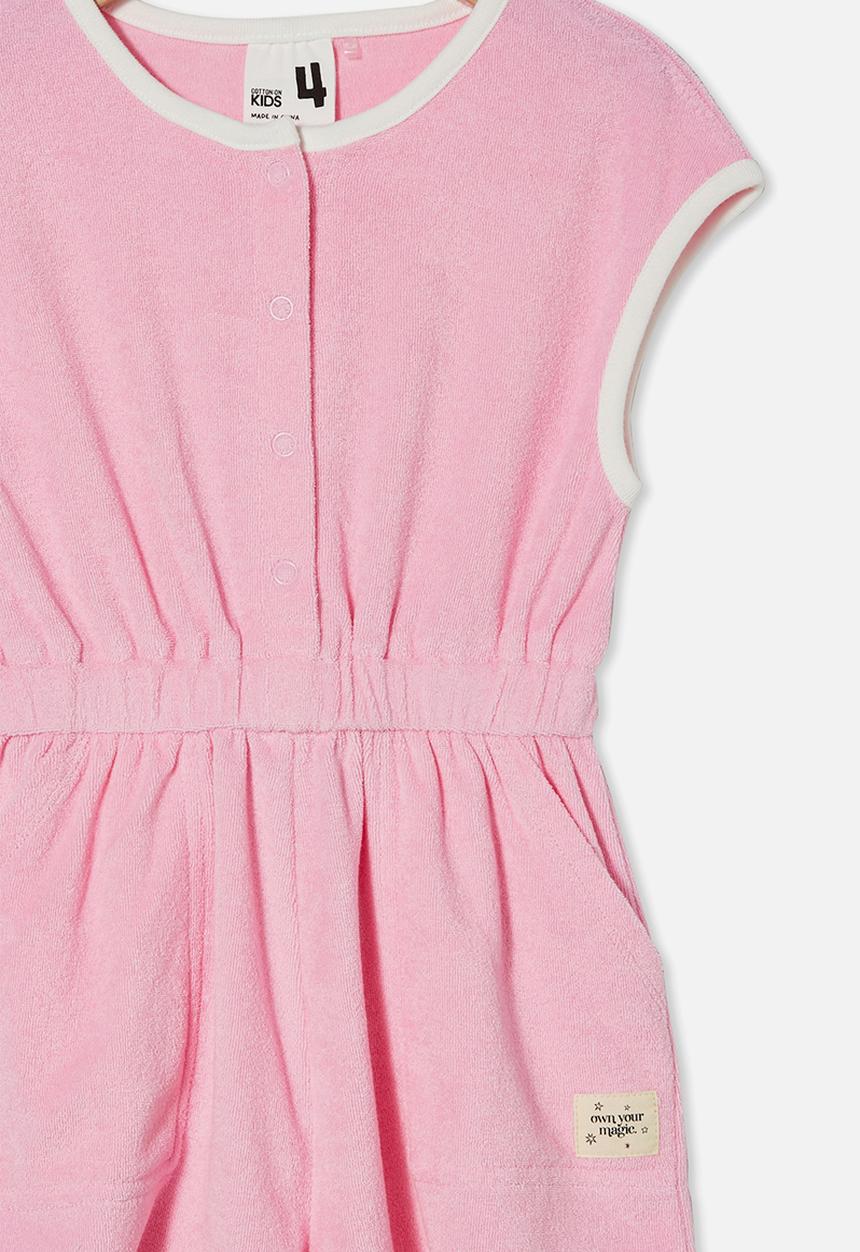 Cotton On - Aisha terry playsuit - cali pink