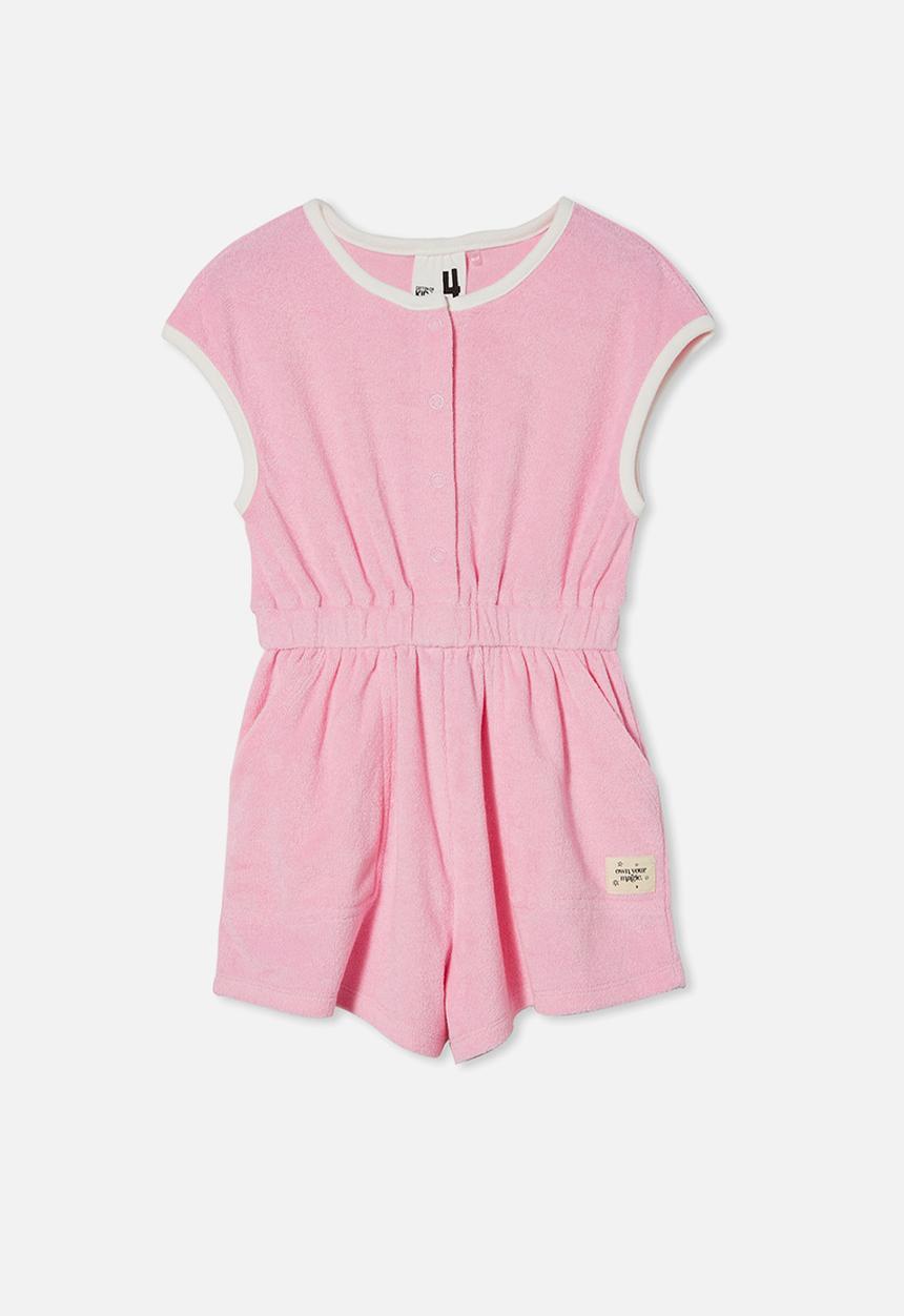 Cotton On - Aisha terry playsuit - cali pink