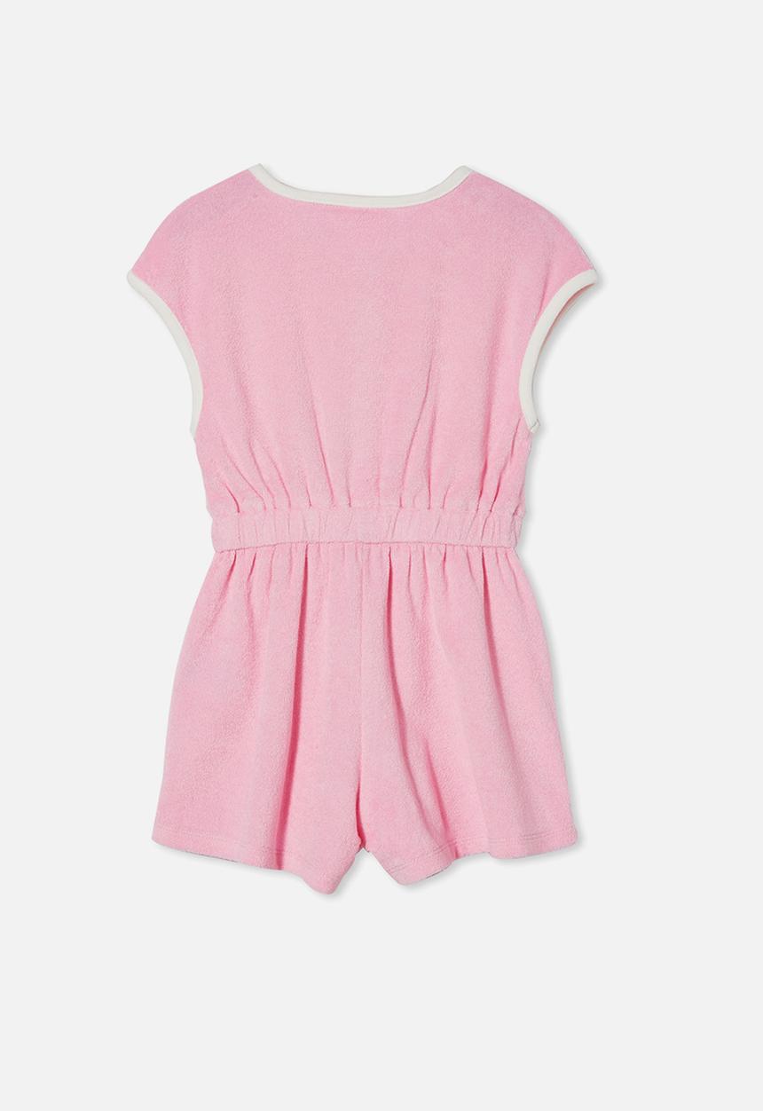 Cotton On - Aisha terry playsuit - cali pink