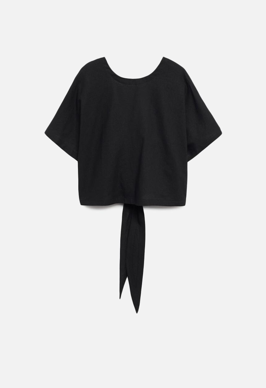 MANGO - Blouse laci - black
