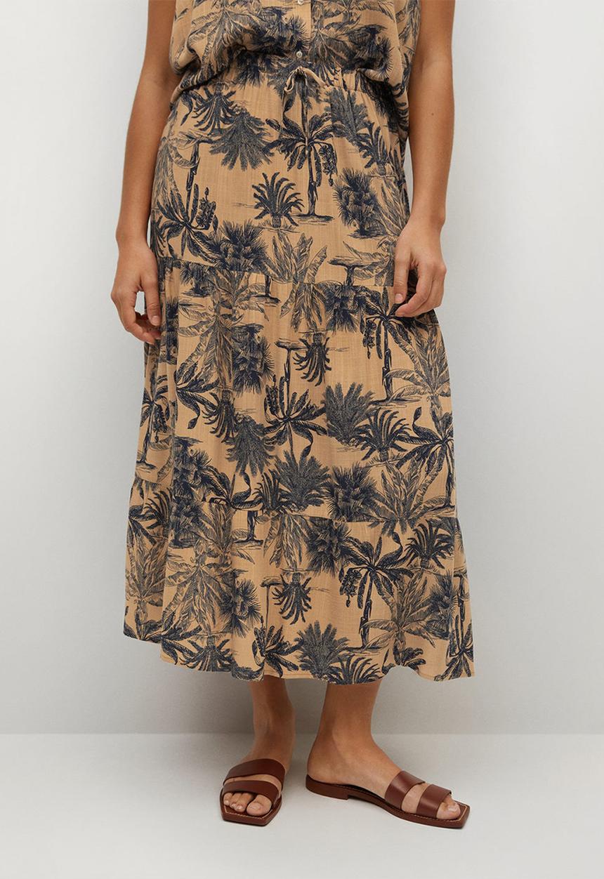 Violeta by Mango - Plus skirt waitopi - light pastel brown