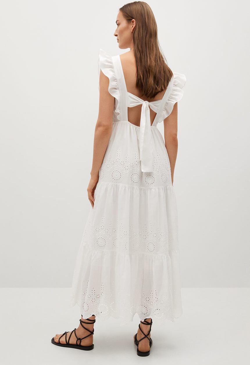 MANGO - Dress bimba - white