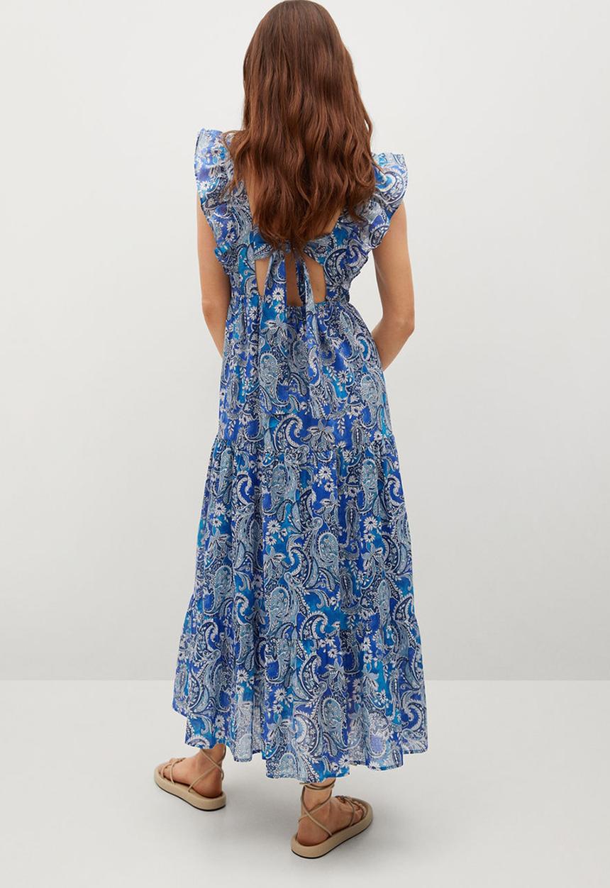 MANGO - Dress paradise - blue