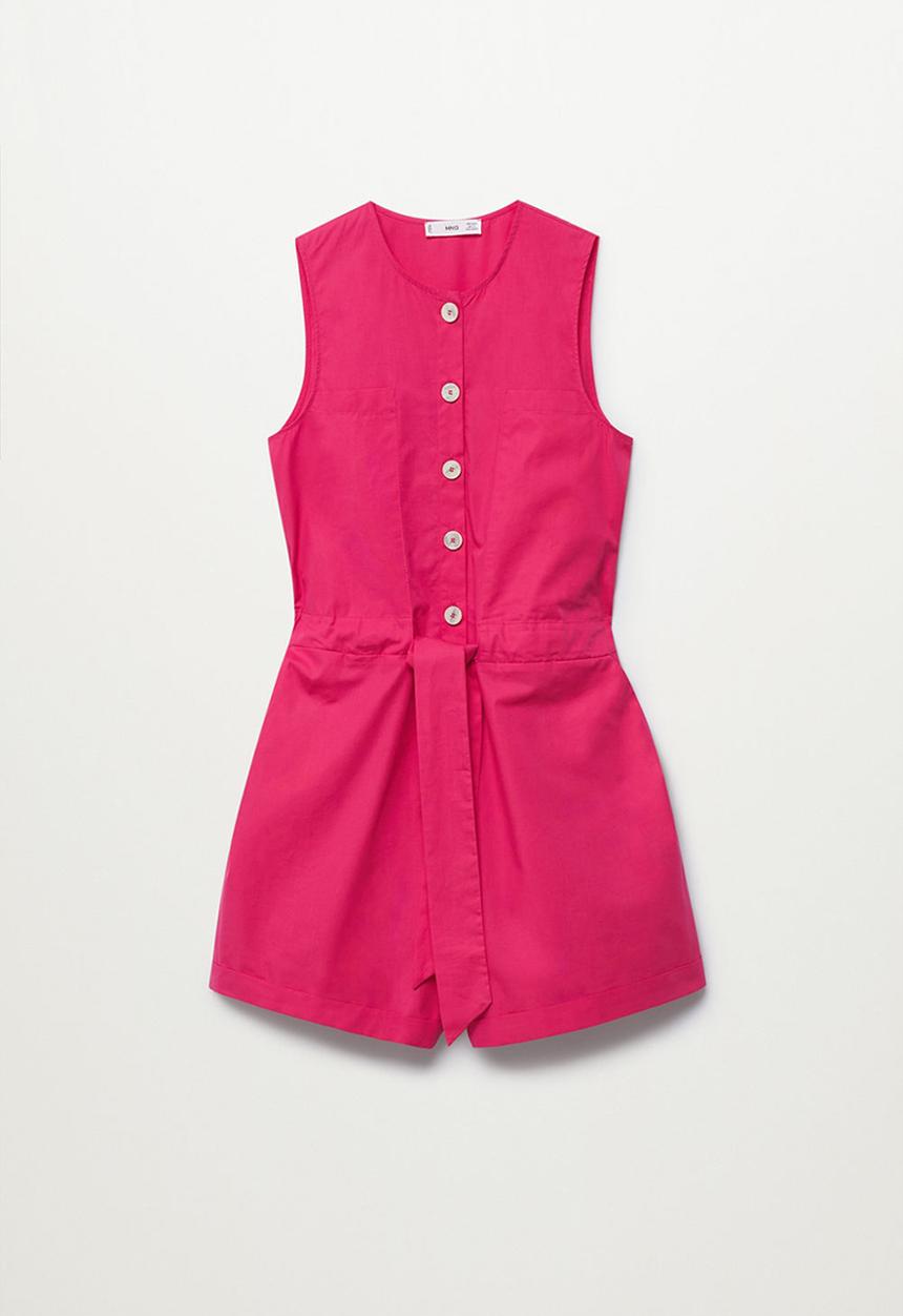MANGO - Playsuit badu - bright pink