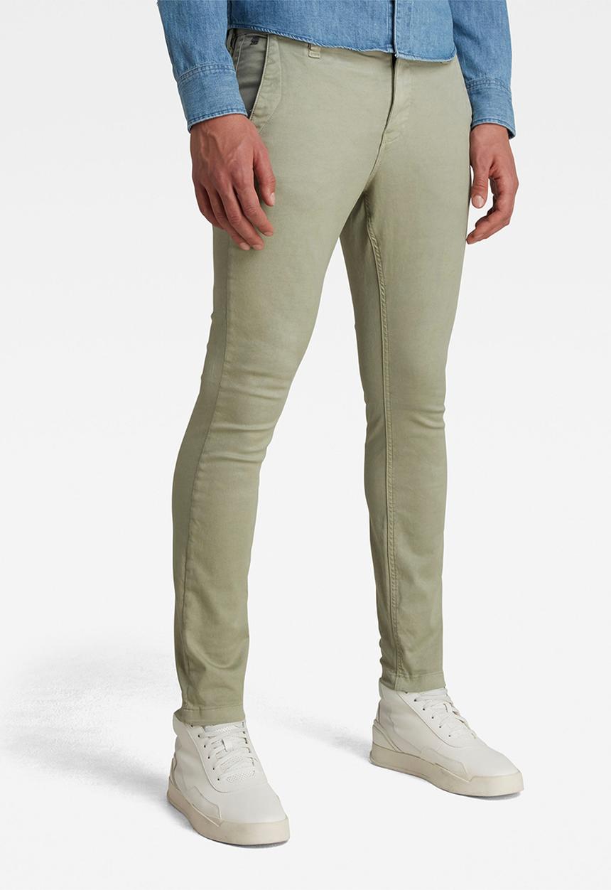 G-STAR - Skinny chino - grege green gd