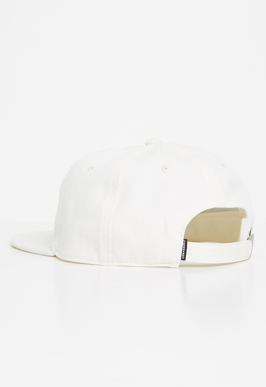 Converse - Graphic strapback cap - off white