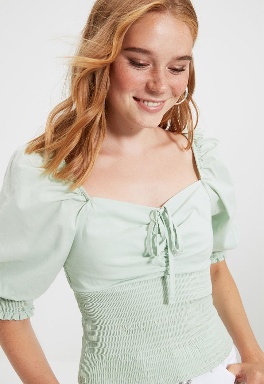 Trendyol - Gipe blouse  - green