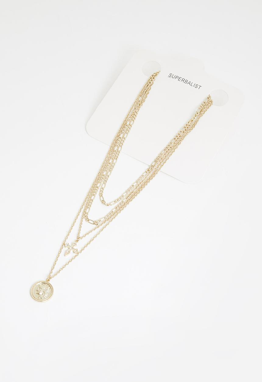 Superbalist - Multichain necklace - gold