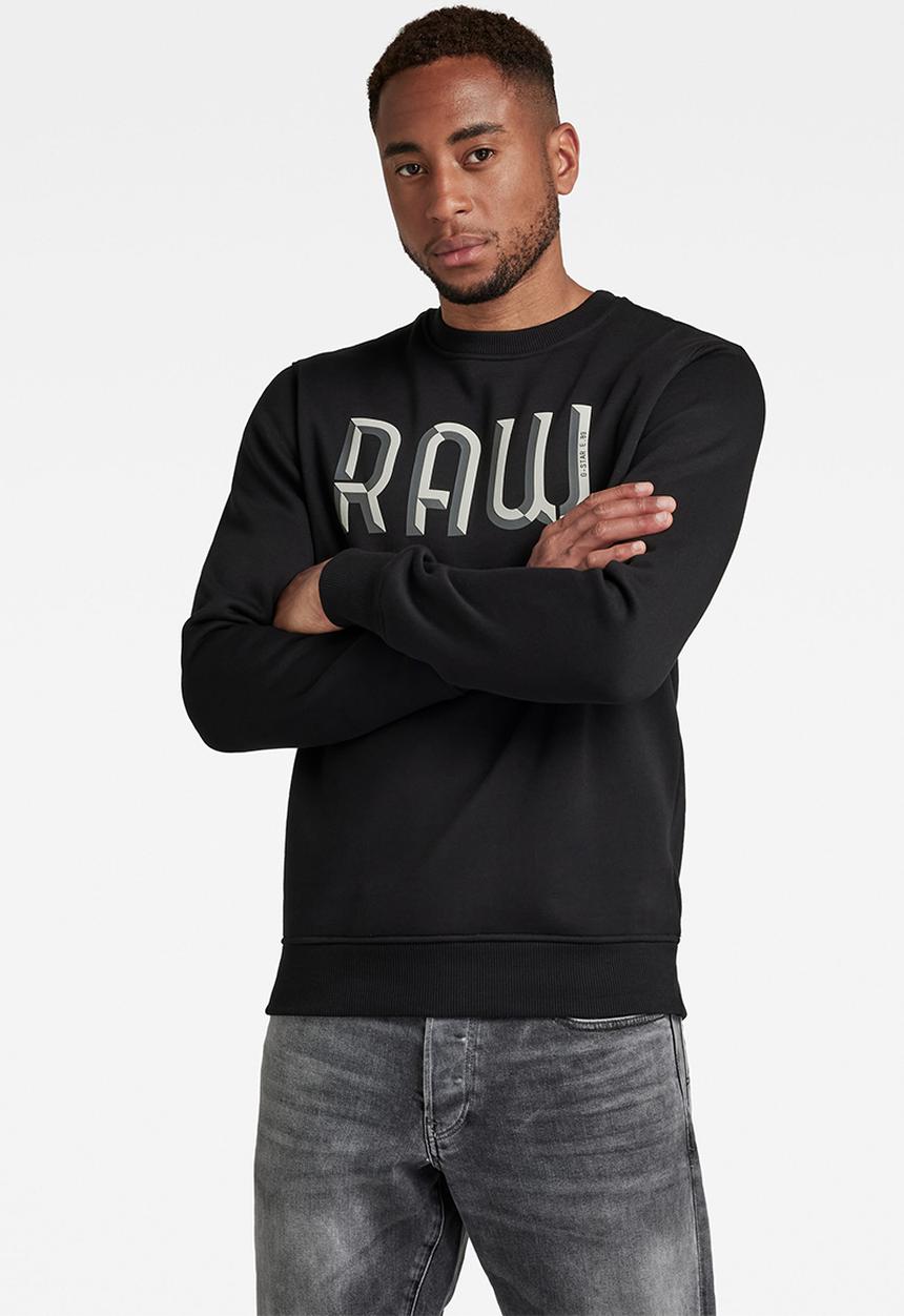 G-STAR - 3D raw. sweater - dk black