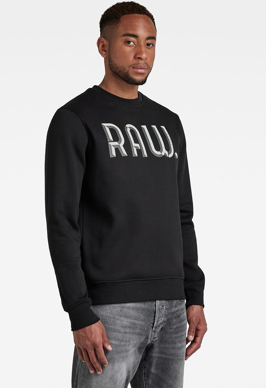 G-STAR - 3D raw. sweater - dk black
