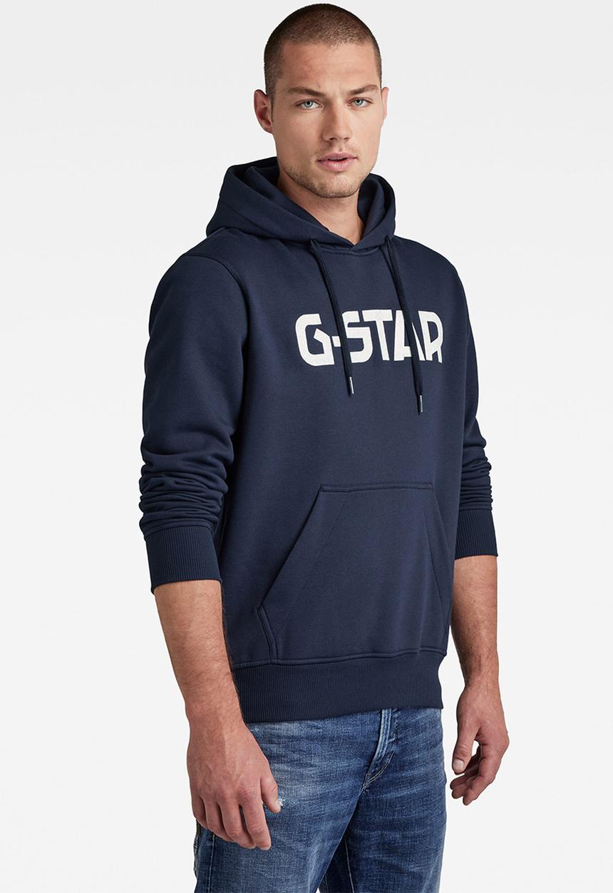 G-STAR - G-star hooded sweater - mazarine blue