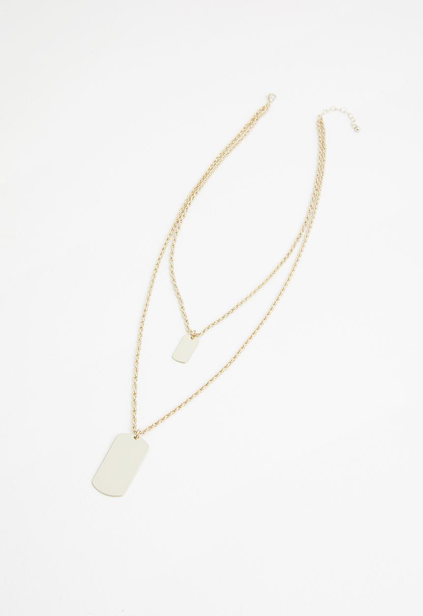 Superbalist - Natasha double chain necklace - gold