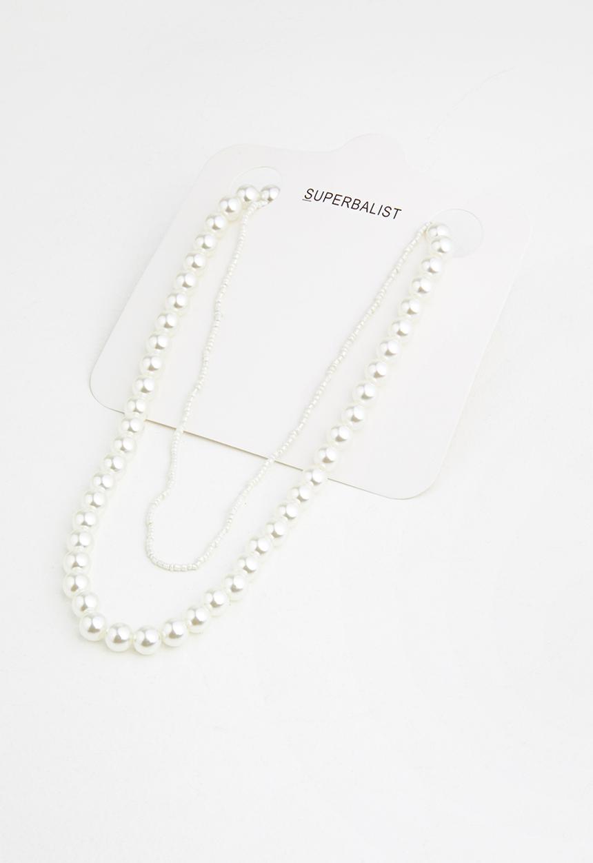 Superbalist - Pearly girl necklace - cream
