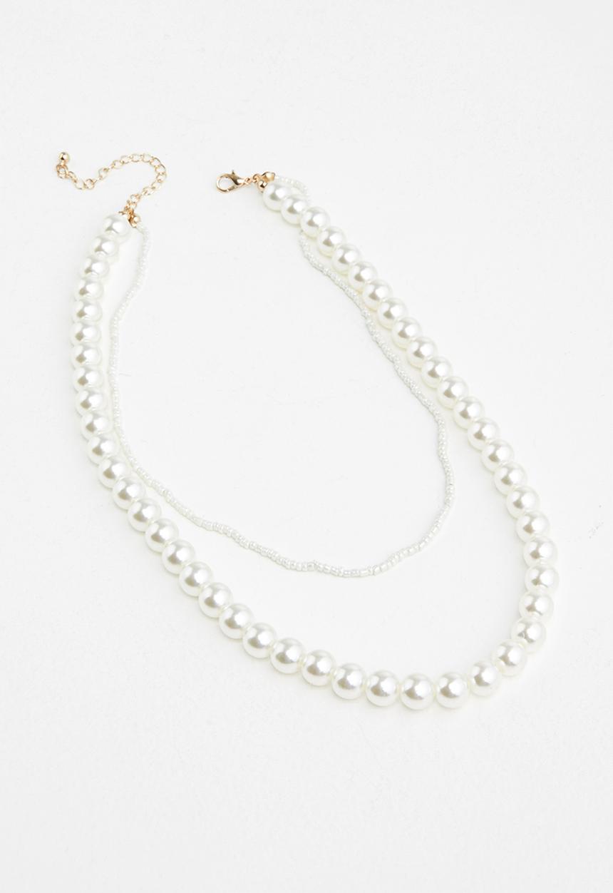 Superbalist - Pearly girl necklace - cream