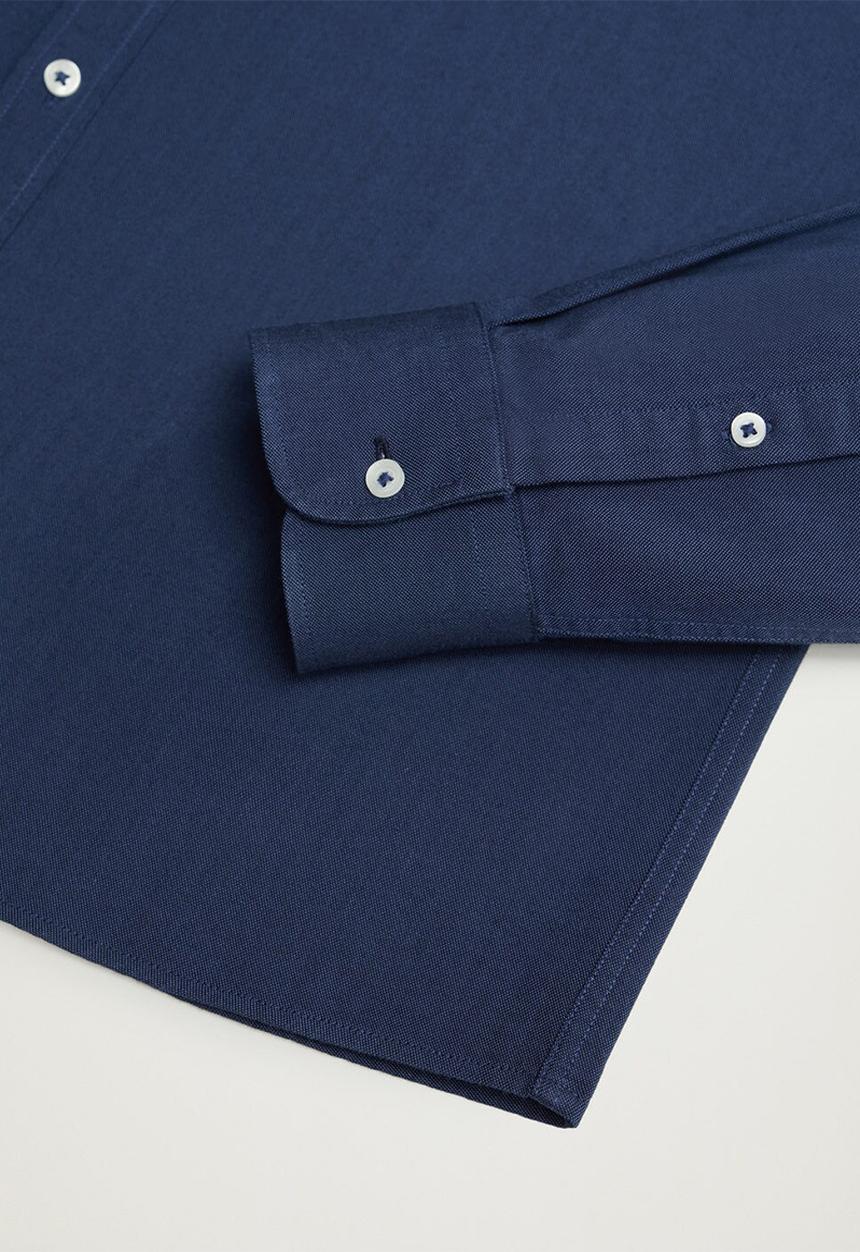 MANGO - Oxford long sleeve shirt - navy