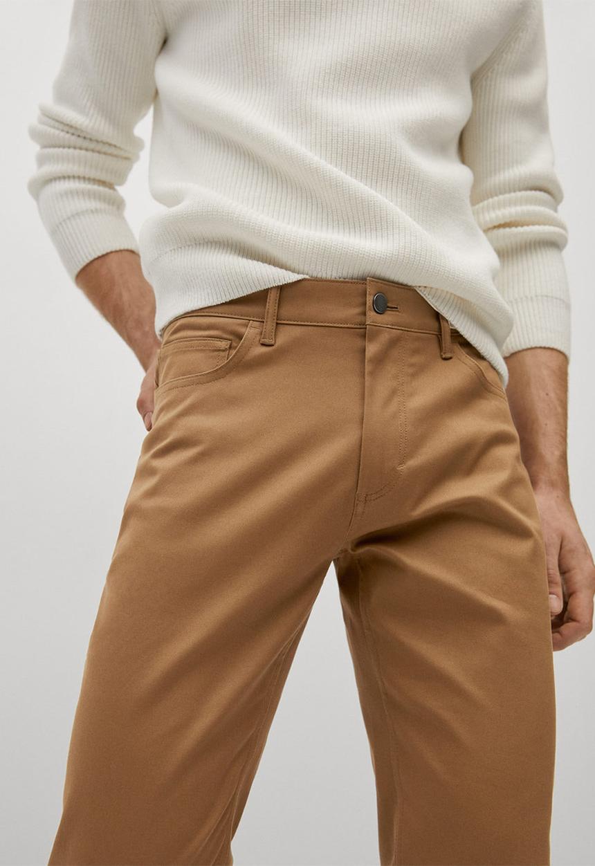 MANGO - Pisa trousers - brown
