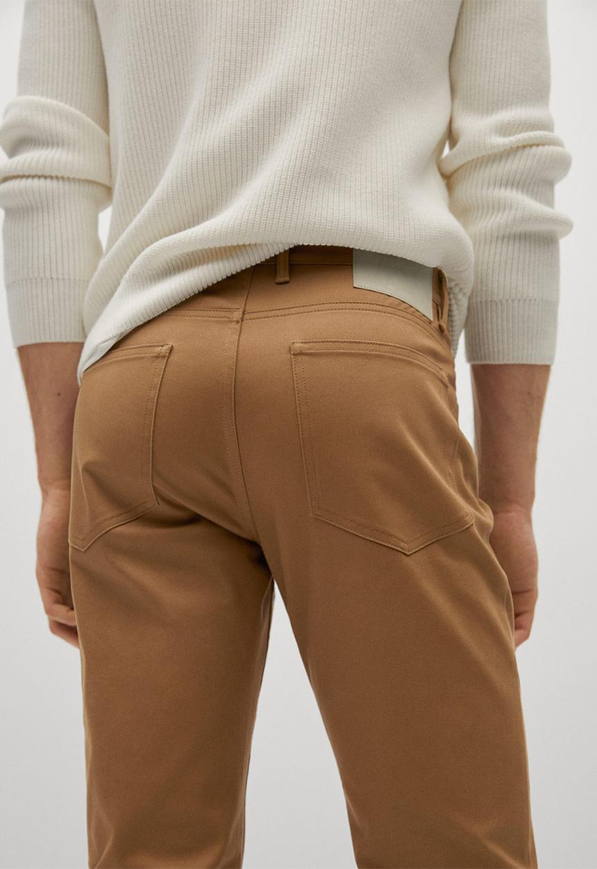 MANGO - Pisa trousers - brown