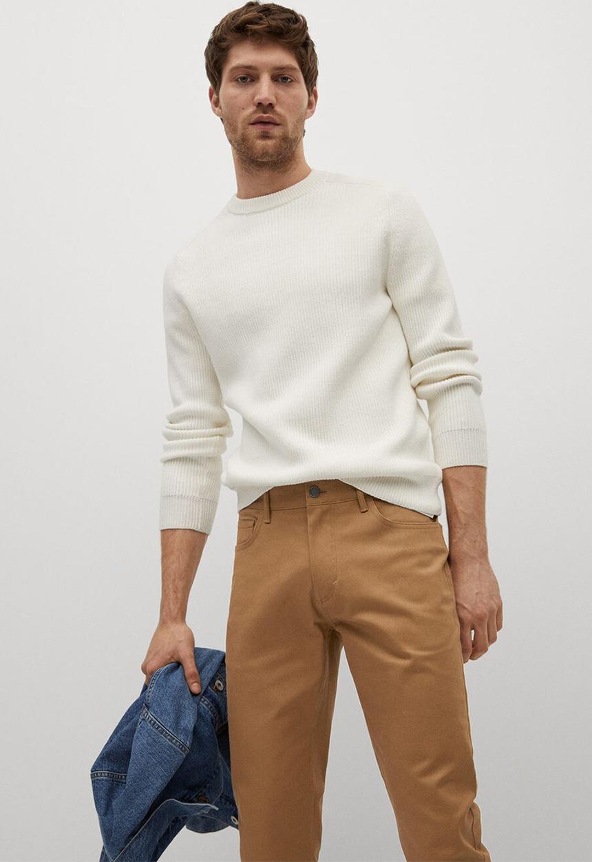 MANGO - Pisa trousers - brown
