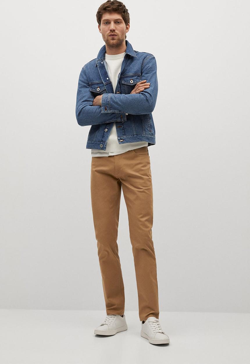 MANGO - Pisa trousers - brown