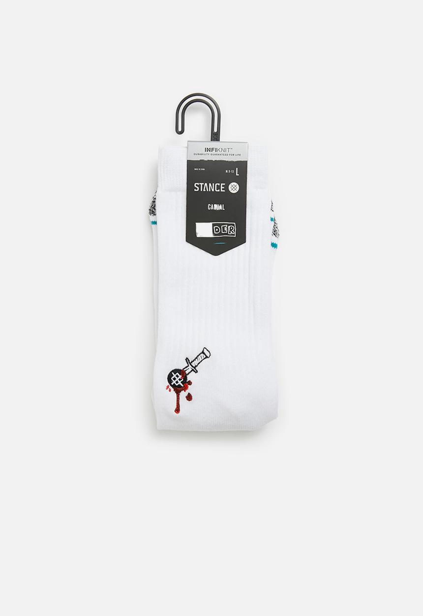 Stance Socks - Kader split socks - white 