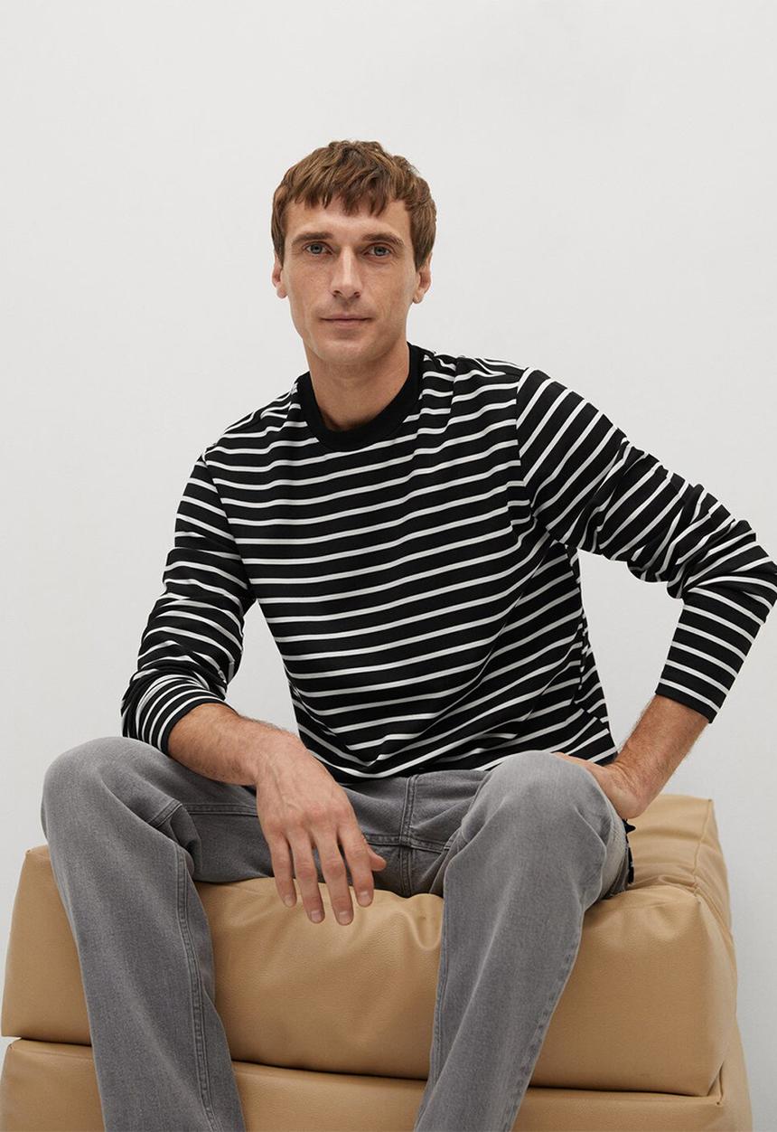 MANGO - T-shirt mauricio - black