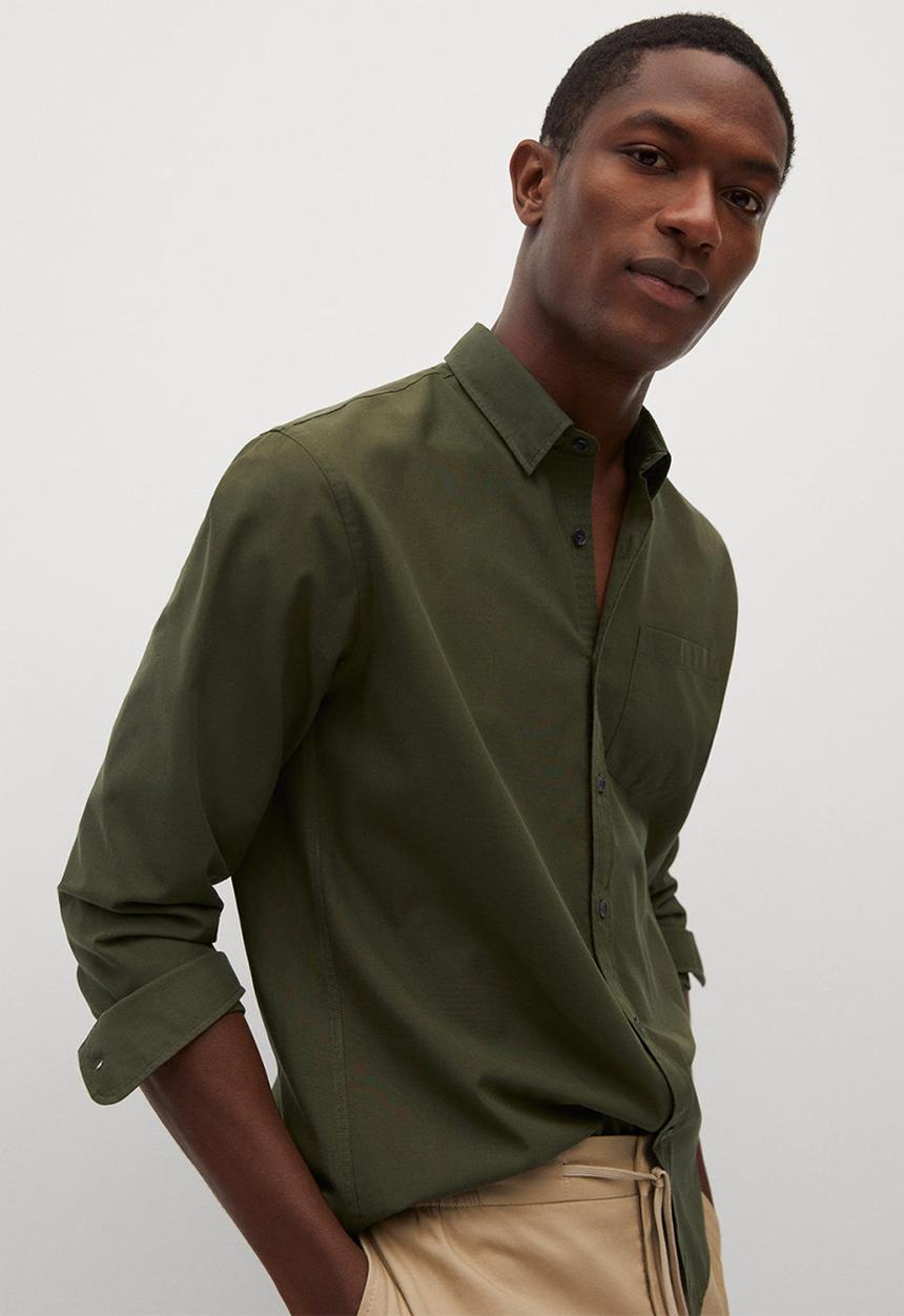 MANGO - Dalco shirt - green