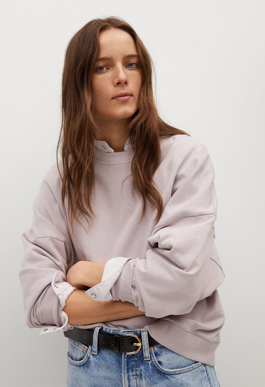 MANGO - Sweatshirt tarifa - light pastel purple
