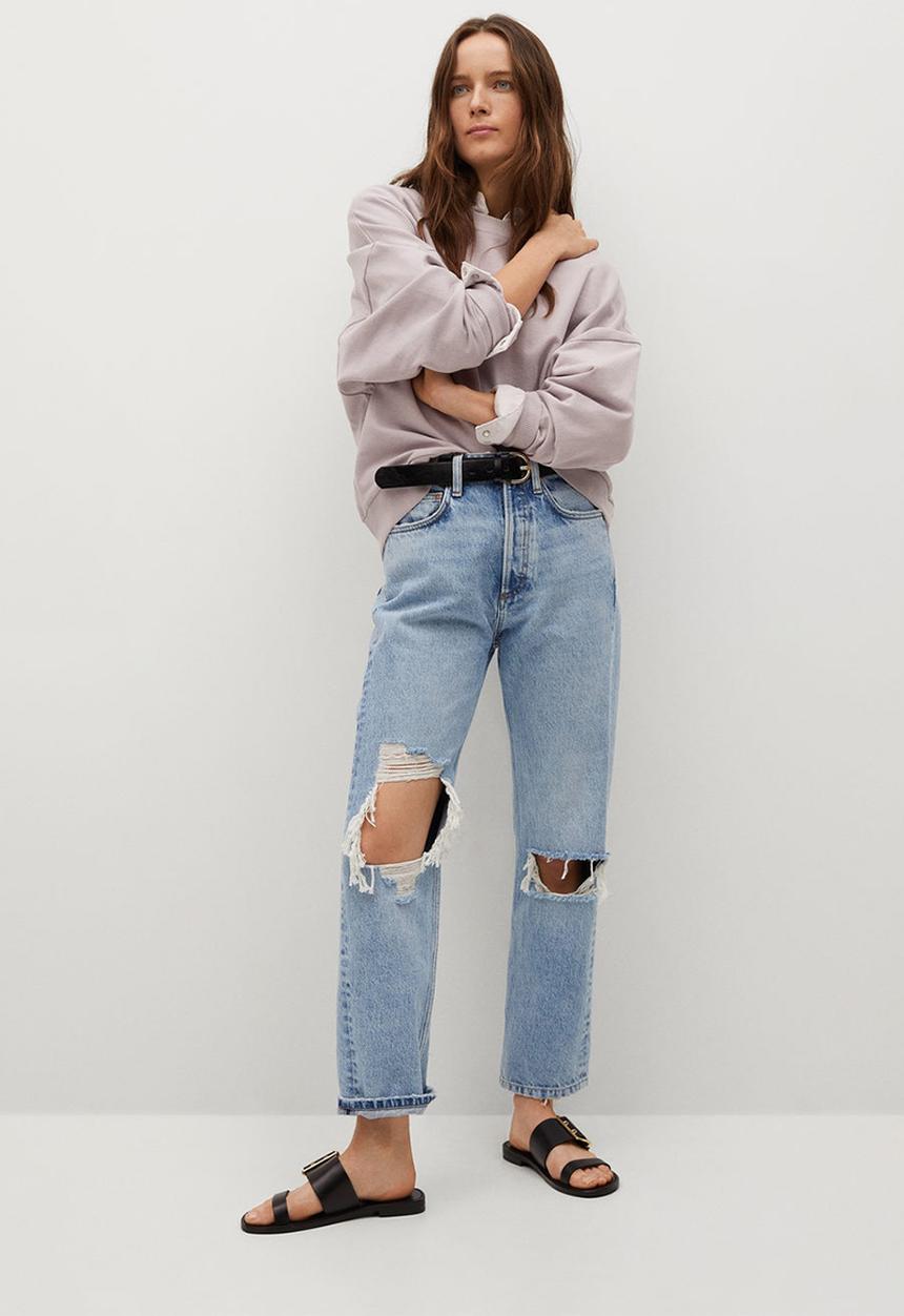 MANGO - Sweatshirt tarifa - light pastel purple