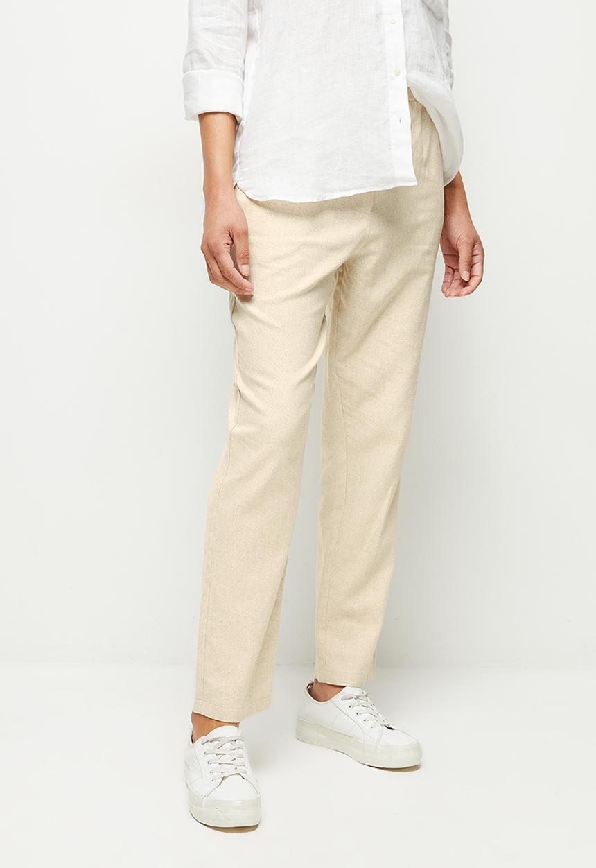 edit - Soft linen jogger - natural