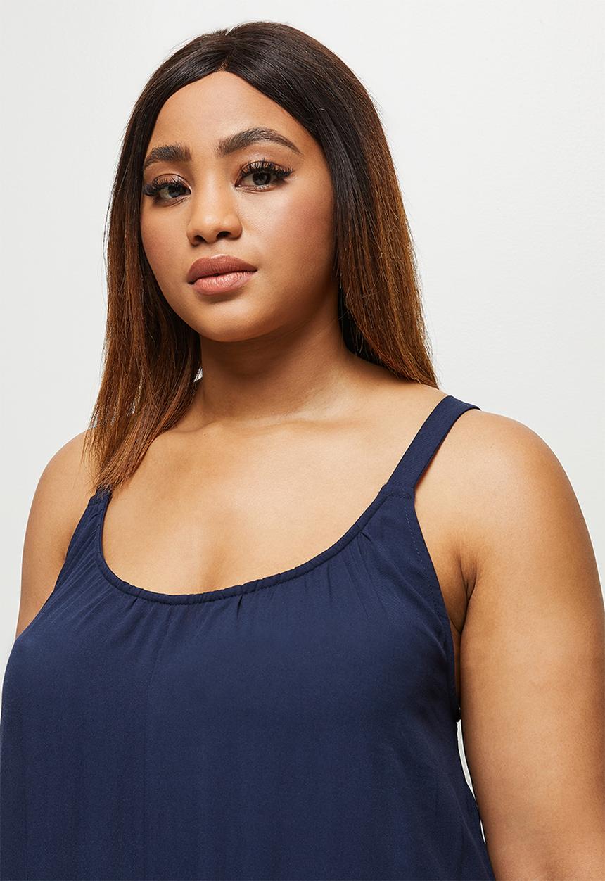 edit Plus - Easy fitting jumpsuit - navy blue