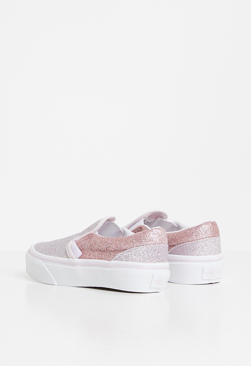 Vans - Uy classic slip-on - (2-tone glitter) orchid ice/powder pink