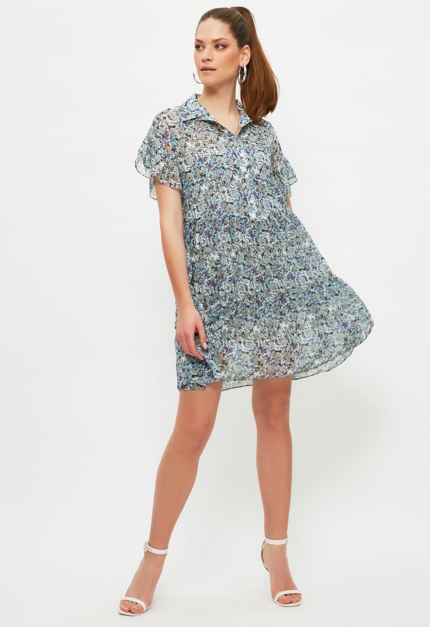 Trendyol - Button detailed dress - green