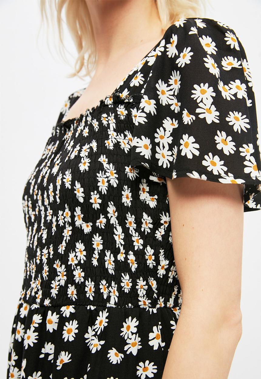 Trendyol - Gipe detailed dress - black