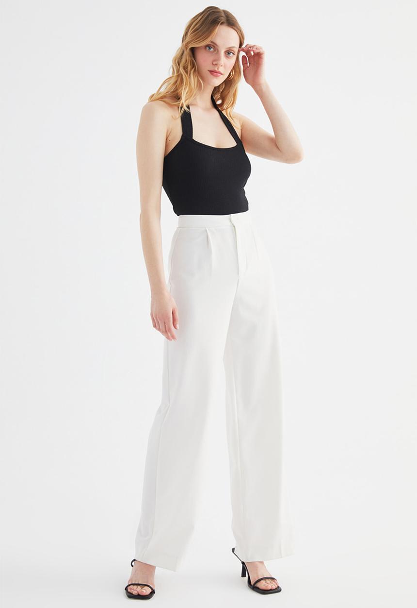 Trendyol - Tie detailed knitted blouse - black