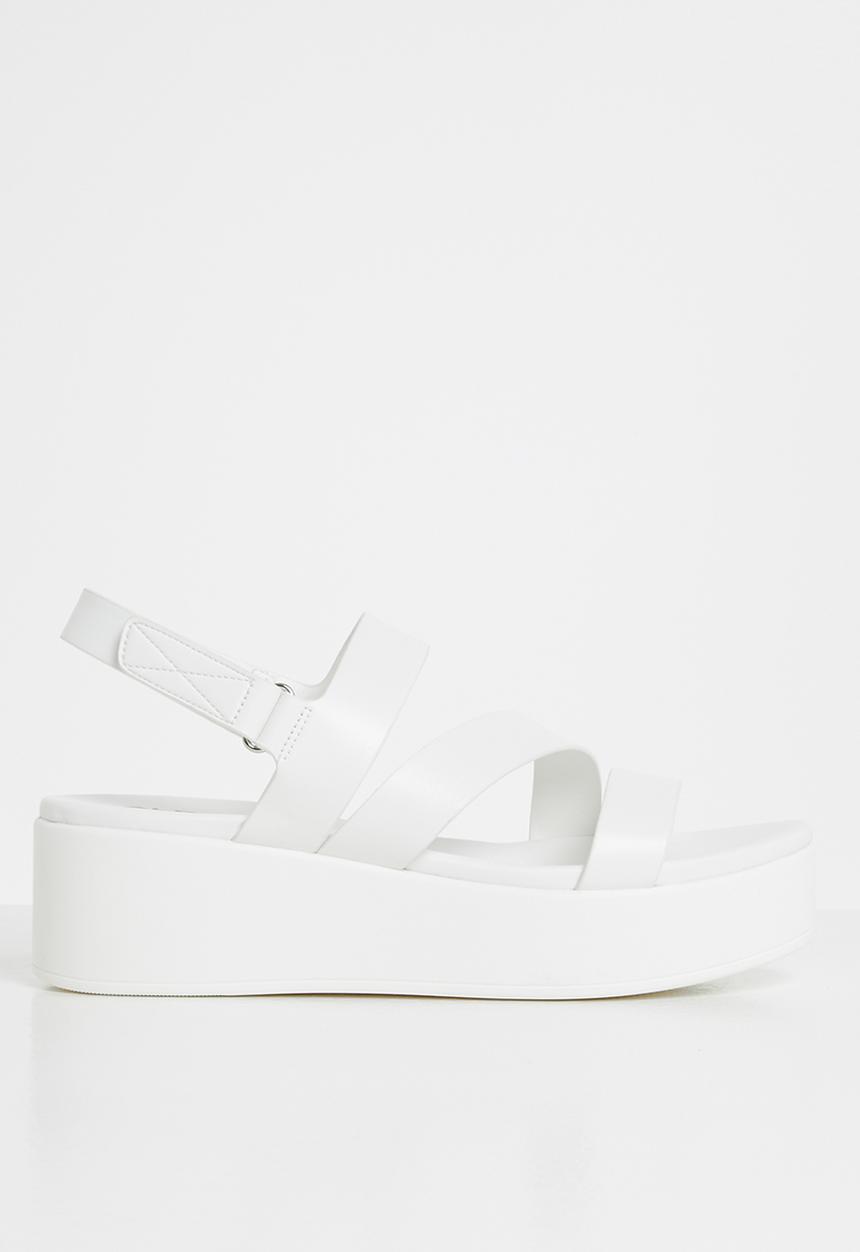 ALDO - Perwell0 flatform sandal - white