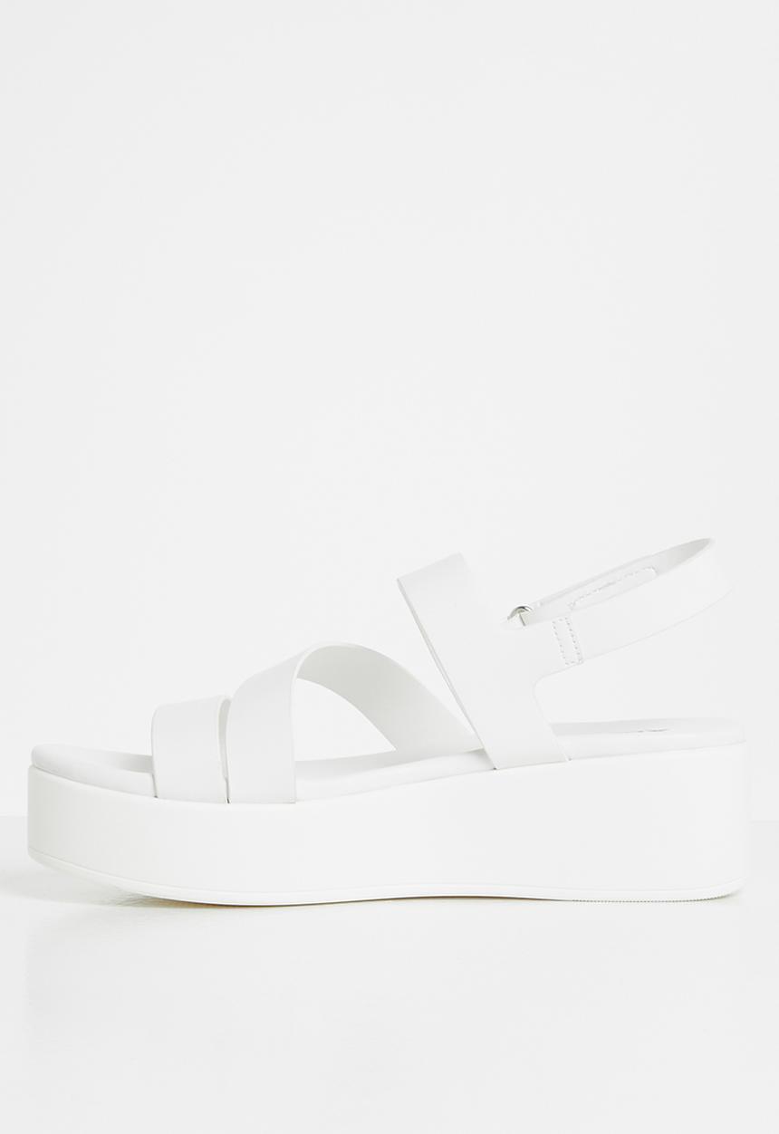ALDO - Perwell0 flatform sandal - white
