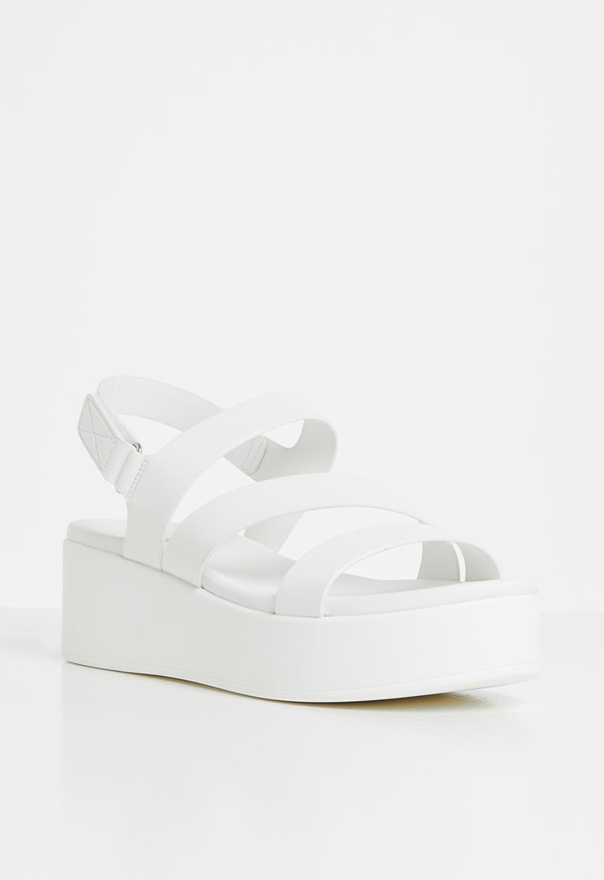 ALDO - Perwell0 flatform sandal - white