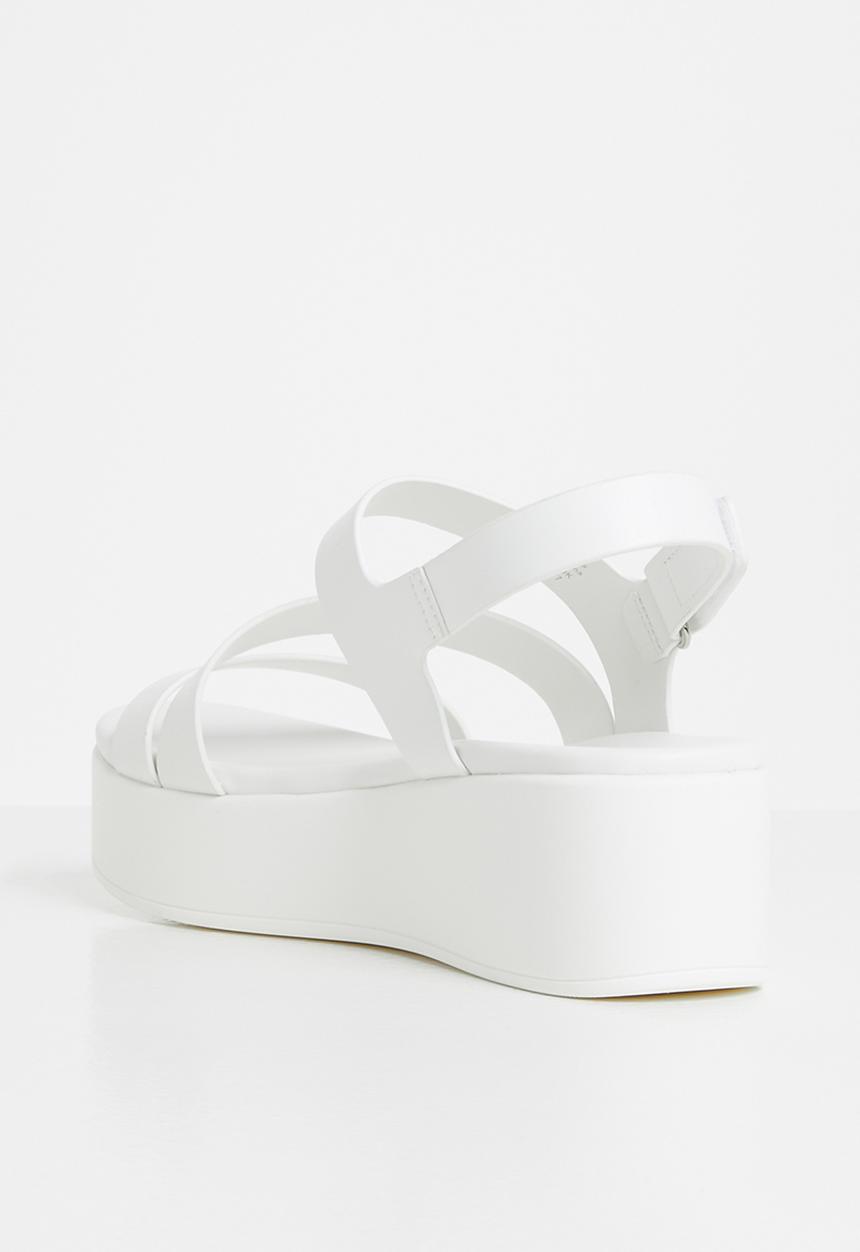 ALDO - Perwell0 flatform sandal - white