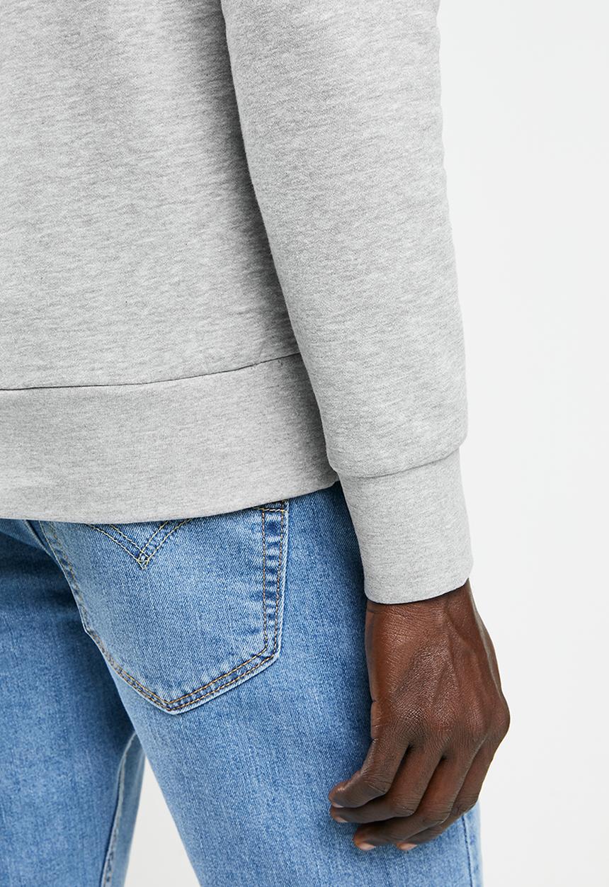 Brave Soul - Kravitz utility sweater - light grey marl