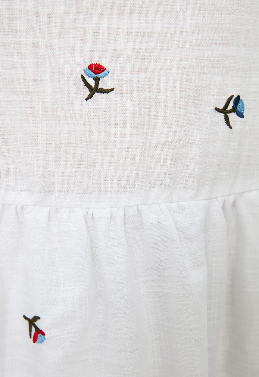 Trendyol - Embroidered dress - white
