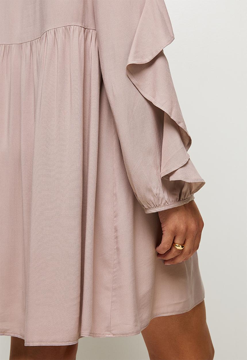 MILLA - Ruffle sleeve mini shirt - mauve
