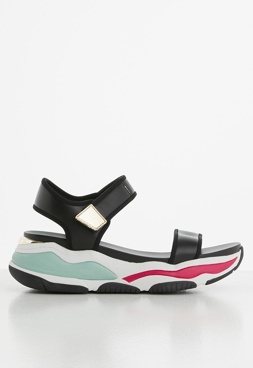ALDO - Adweaven flatform sandal - black