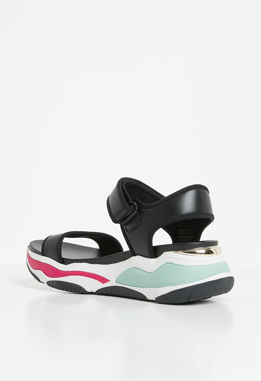 ALDO - Adweaven flatform sandal - black