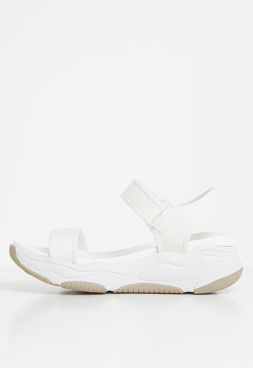 ALDO - Adweaven flatform sandal - white