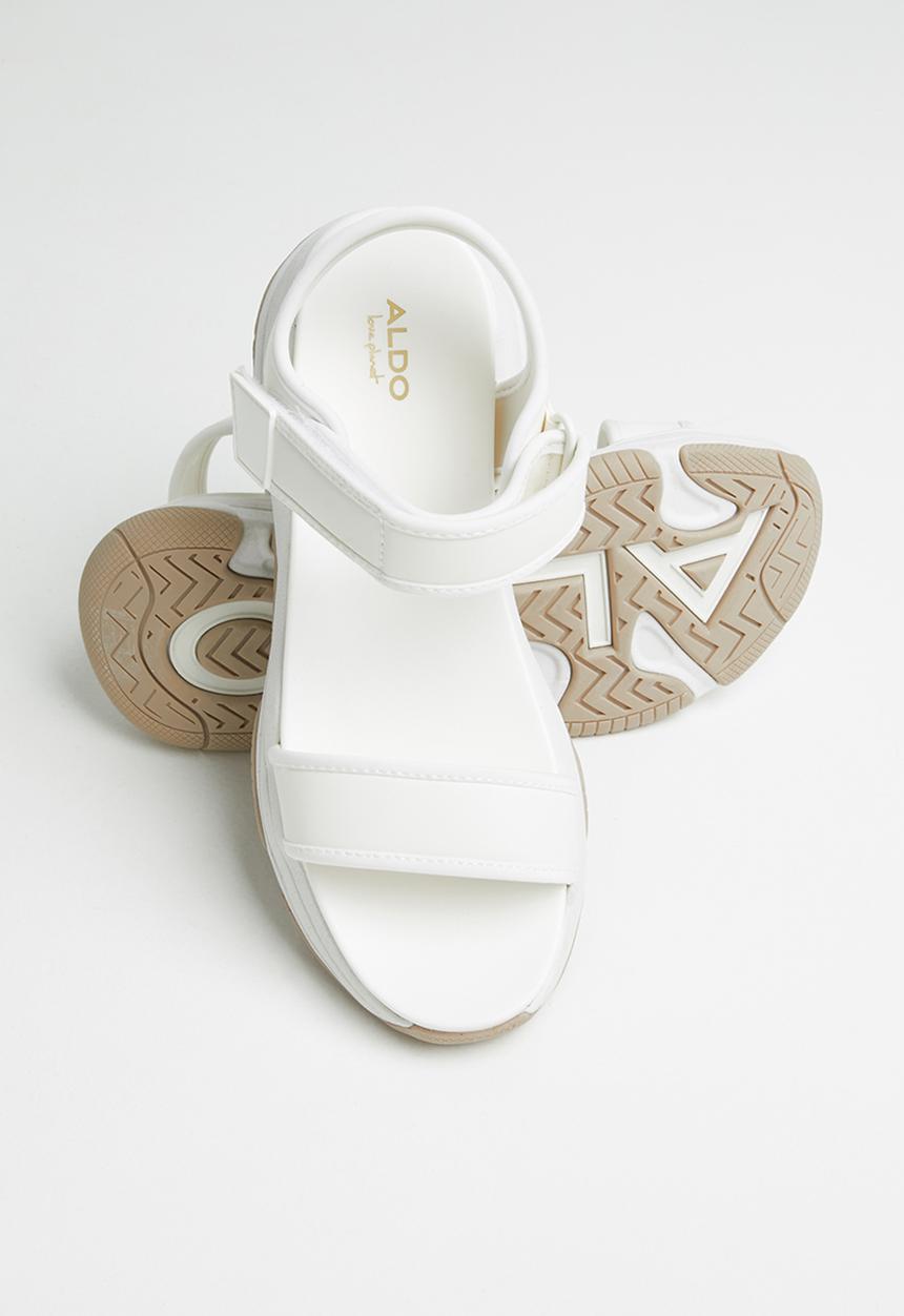 ALDO - Adweaven flatform sandal - white