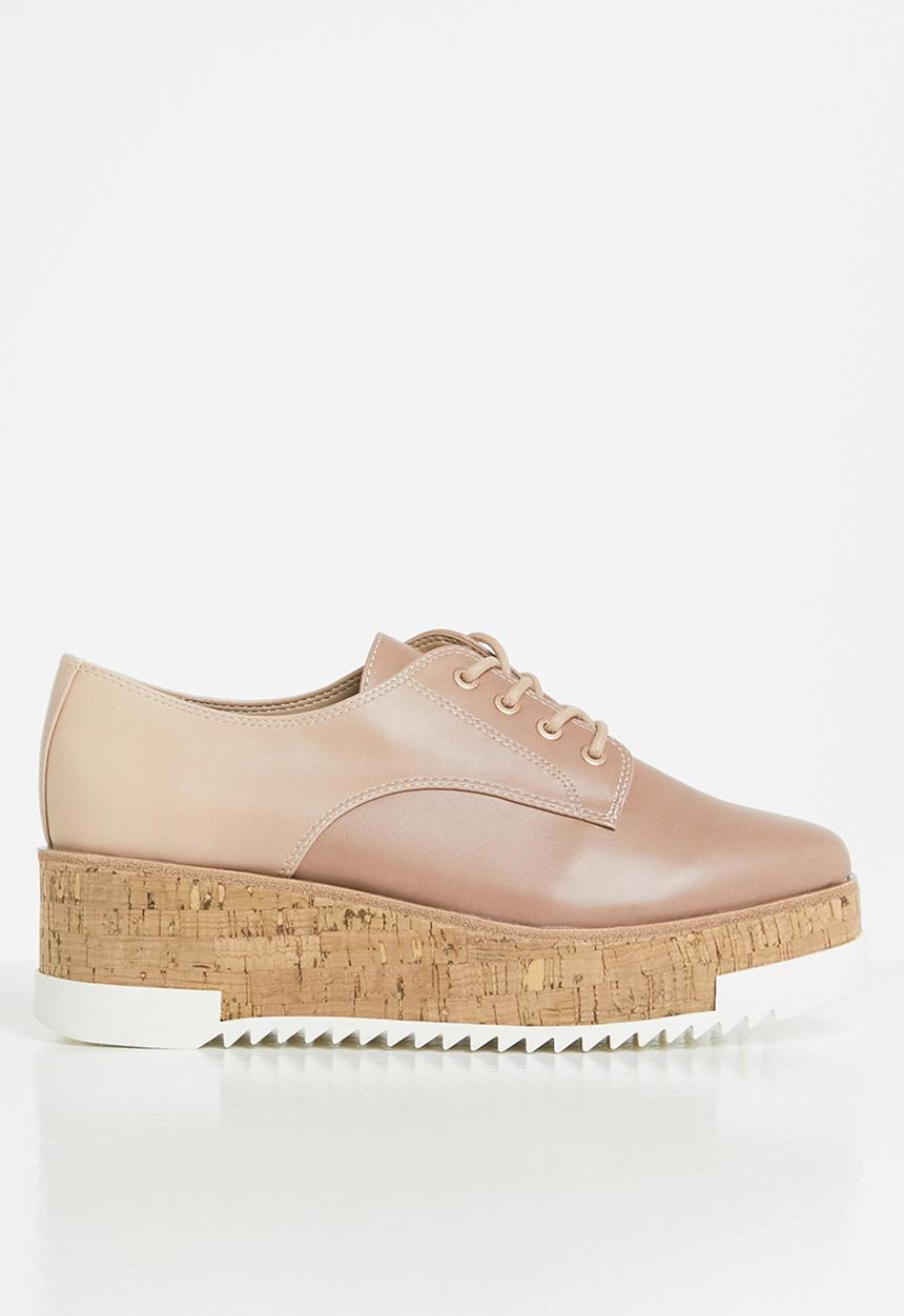 ALDO - Weralia0 flatform brogue - bone
